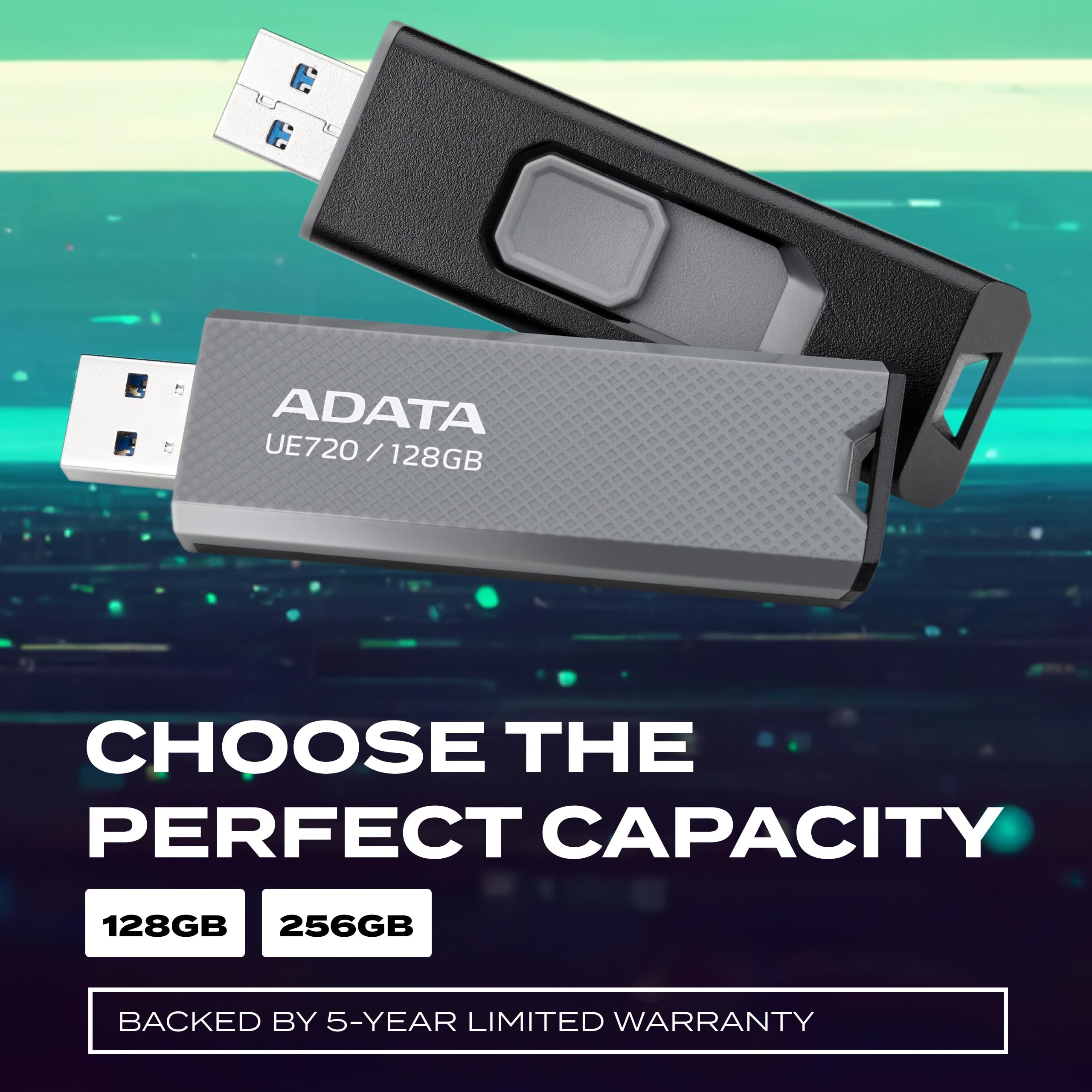 Amazon.com: ADATA UE720 USB Flash Drive - 128GB USB 3.2 Gen2 Flash